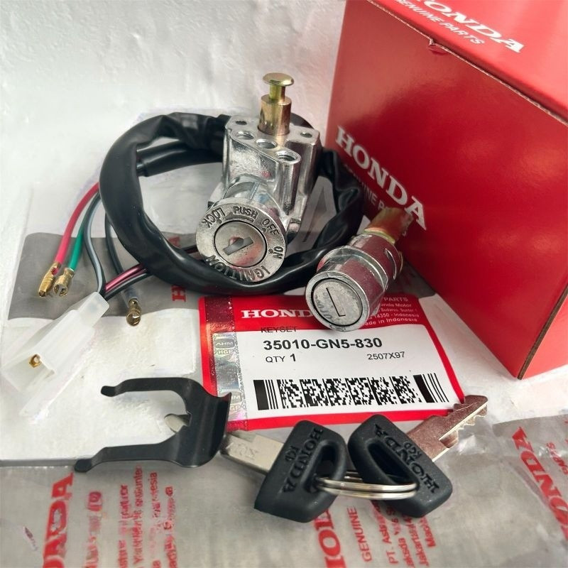NEW (ORIGINAL) Kunci kontak Honda Grand, Grand Astrea Legenda, kunci kontak plus jok Grand Astrea GN