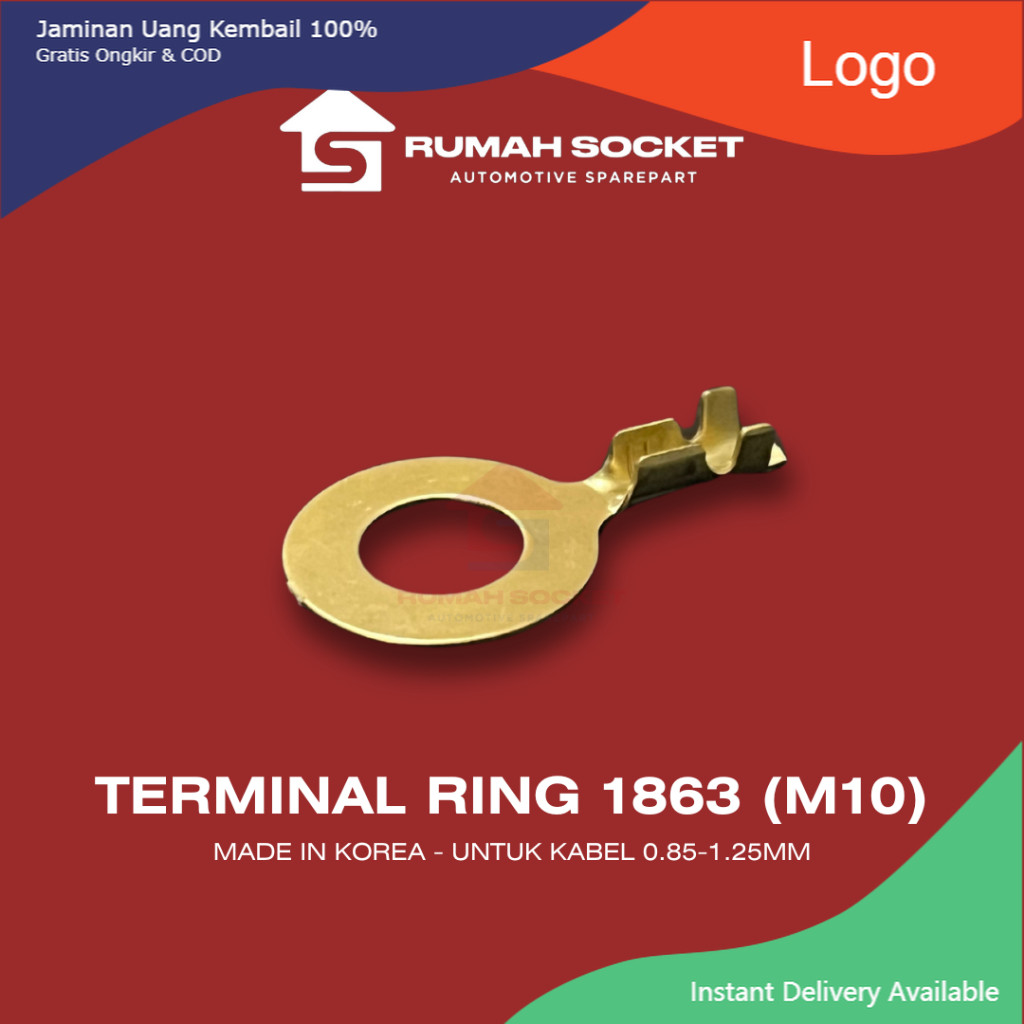 TERMINAL SKUN KONEKTOR RING BAUT 14 M10 GEPENG KOREA