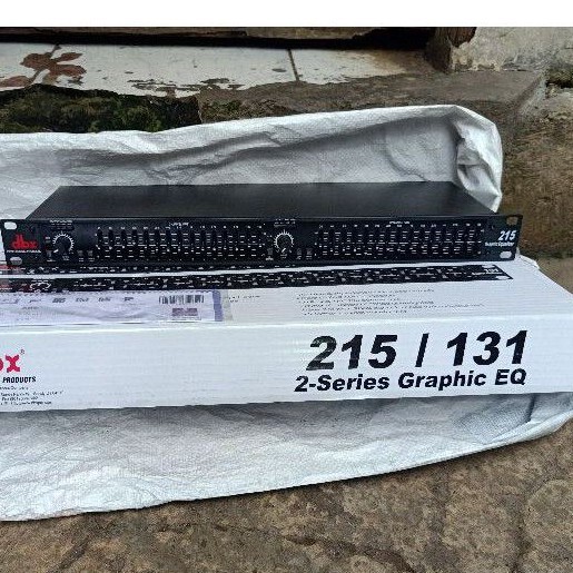 equalizer dbx 215 131 musica sound system power amplifier