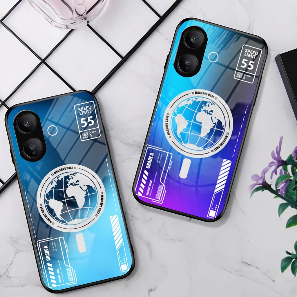 GK81 Case Handphone Vivo V60 Lite - Casing Handphone Vivo V60 Lite - Softcase Glass Vivo V60 Lite - 