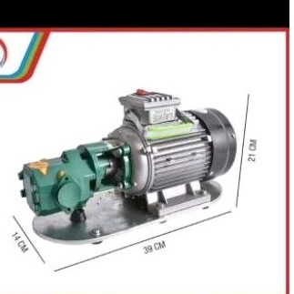 Pompa WCB 100 Pompa Minyak Oli Solar Bensin Cairan Kental Pompa Gear Pump WCB 100