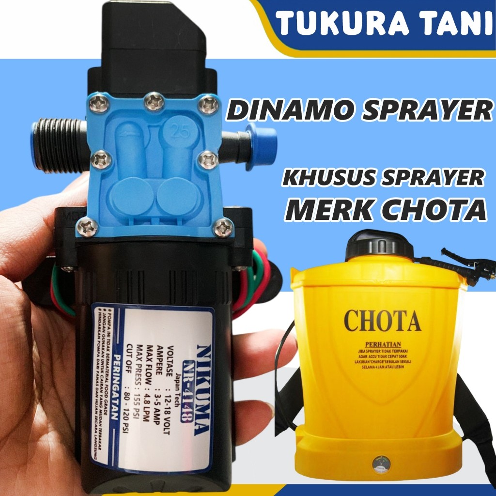 Dinamo sprayer CHOTA - Dinamo sprayer khusus untuk sprayer CHOTA - NIKUMA ORIGINAL