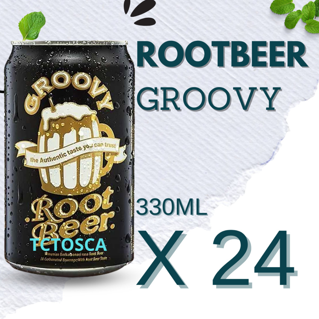RootBeer Kaleng 330ml 1 Dus isi 24 Kaleng
