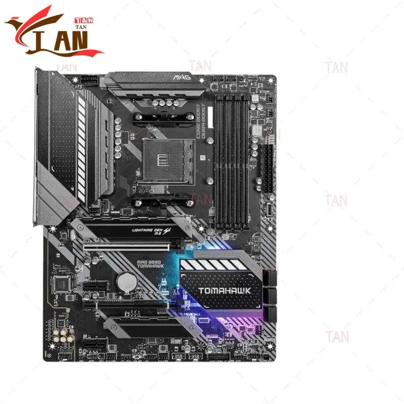 For MSI MAG B550 TOMAHAWK Motherboard 128GB Socket AM4 DDR4 ATX Mainboard 100% Tested Fast Ship  TAN