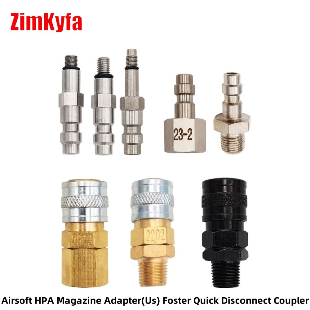 HPA Foster US Quick sconnect Air Release,Female Coupler Male Plug Marui KJW/WE KSC/KWA For Magazine 