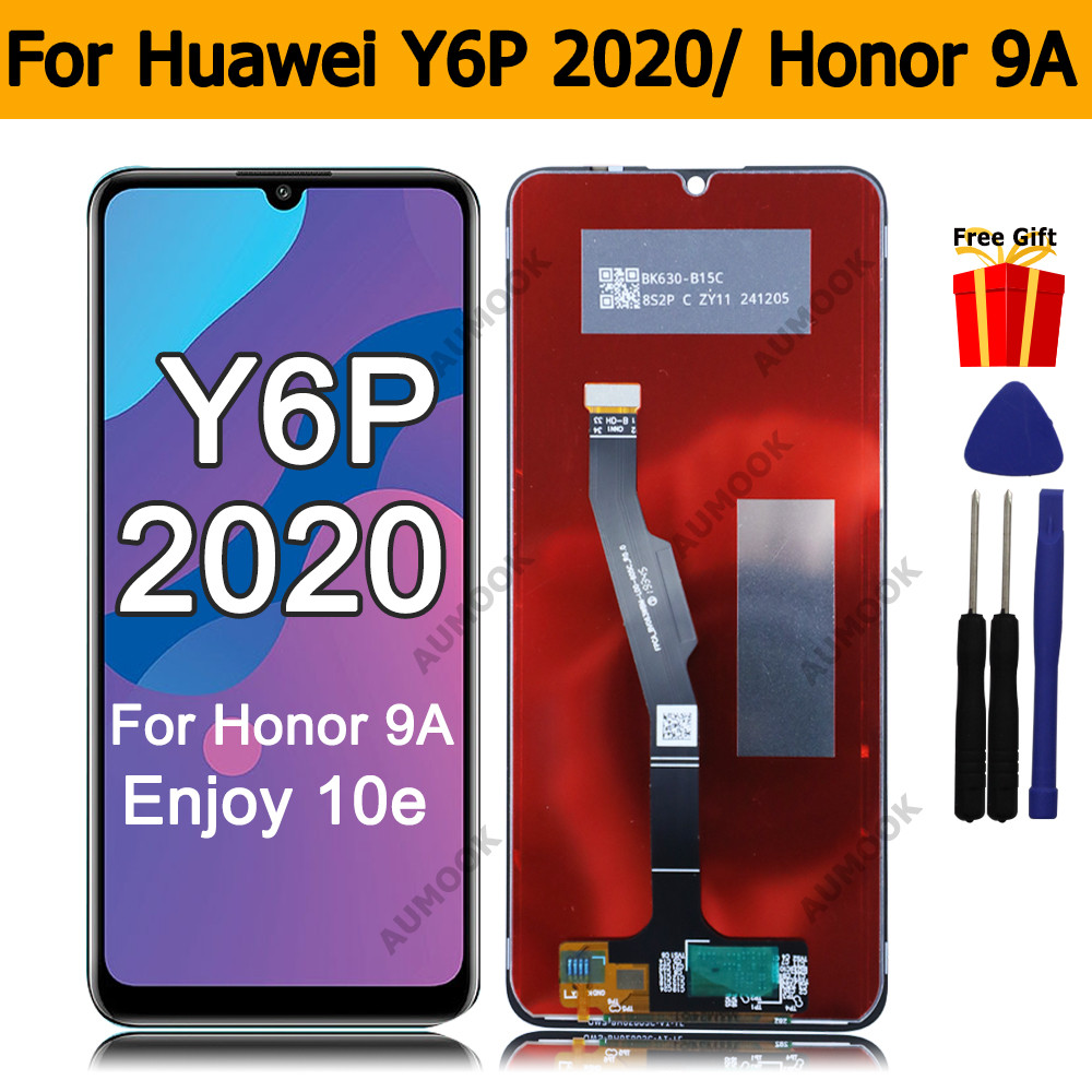 LCD For HUAWEI Y6P 2020 MED-LX9 Touch Display For Huawei Y6p Enjoy 10e for Honor 9A LCD Screen Digit
