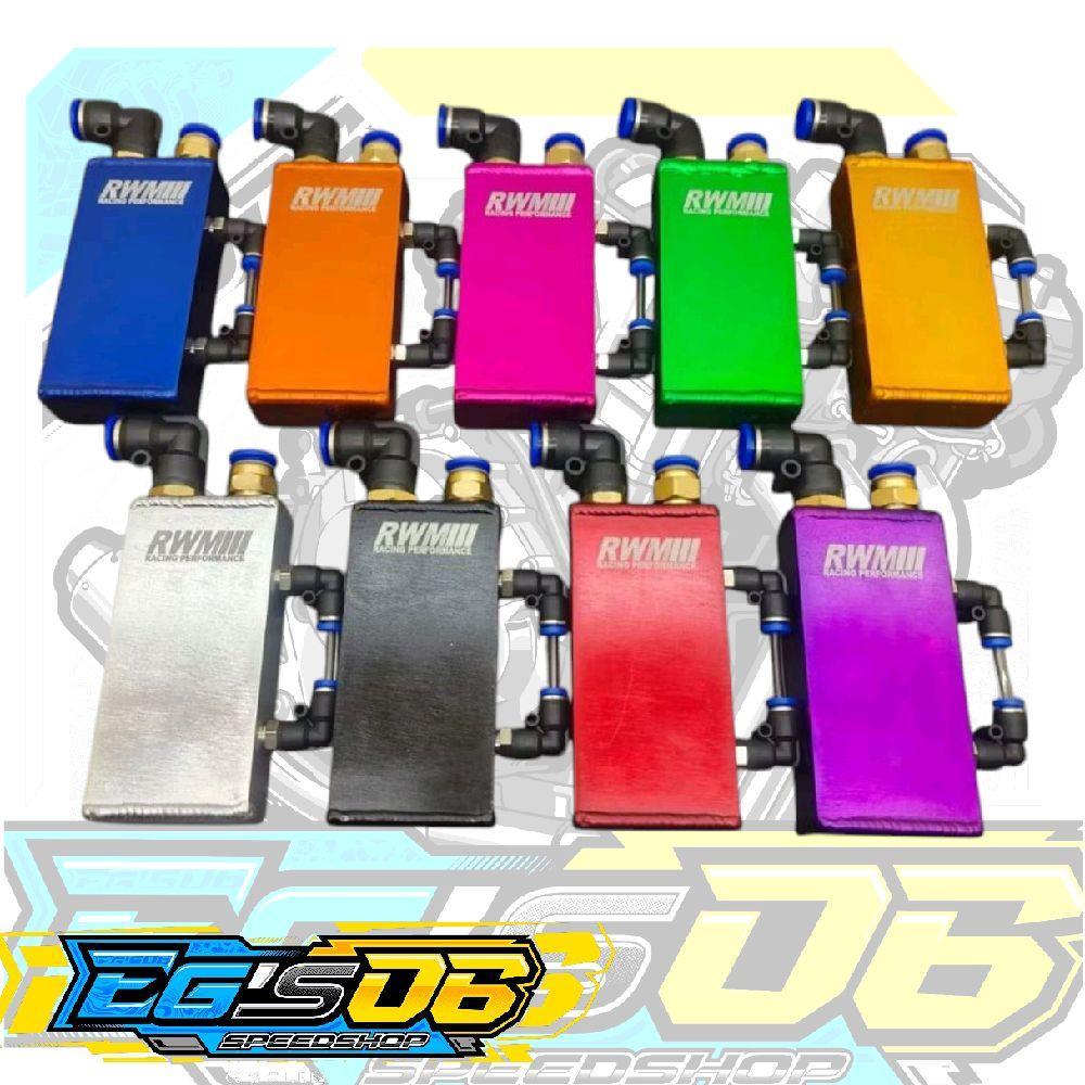 Tabung Air Radiator Kotak Slim Universal Tabung Resevoil Cadangan Air Radiator CNC