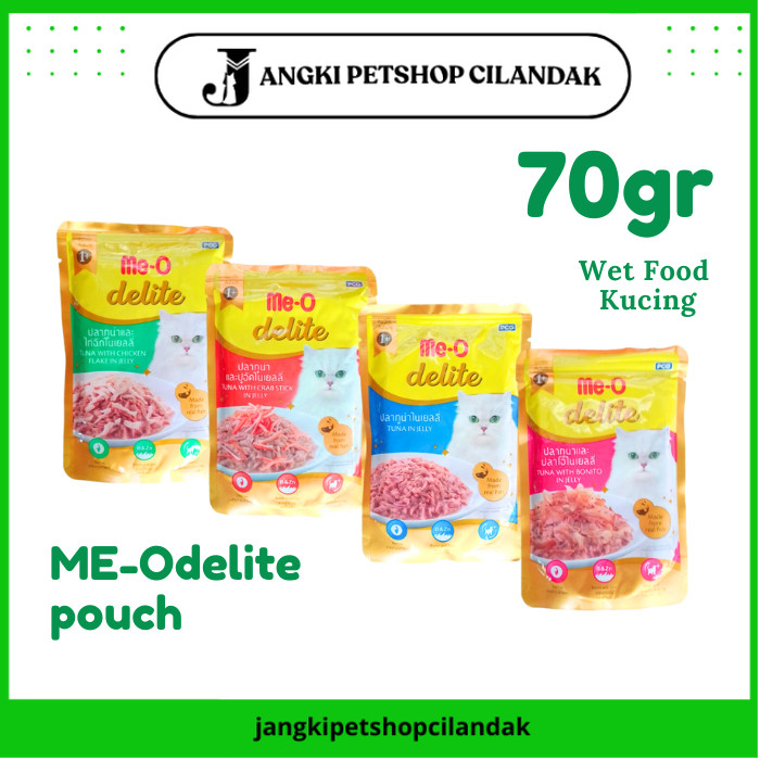 MEO delite pouch premium 70gr all variant meo wet food