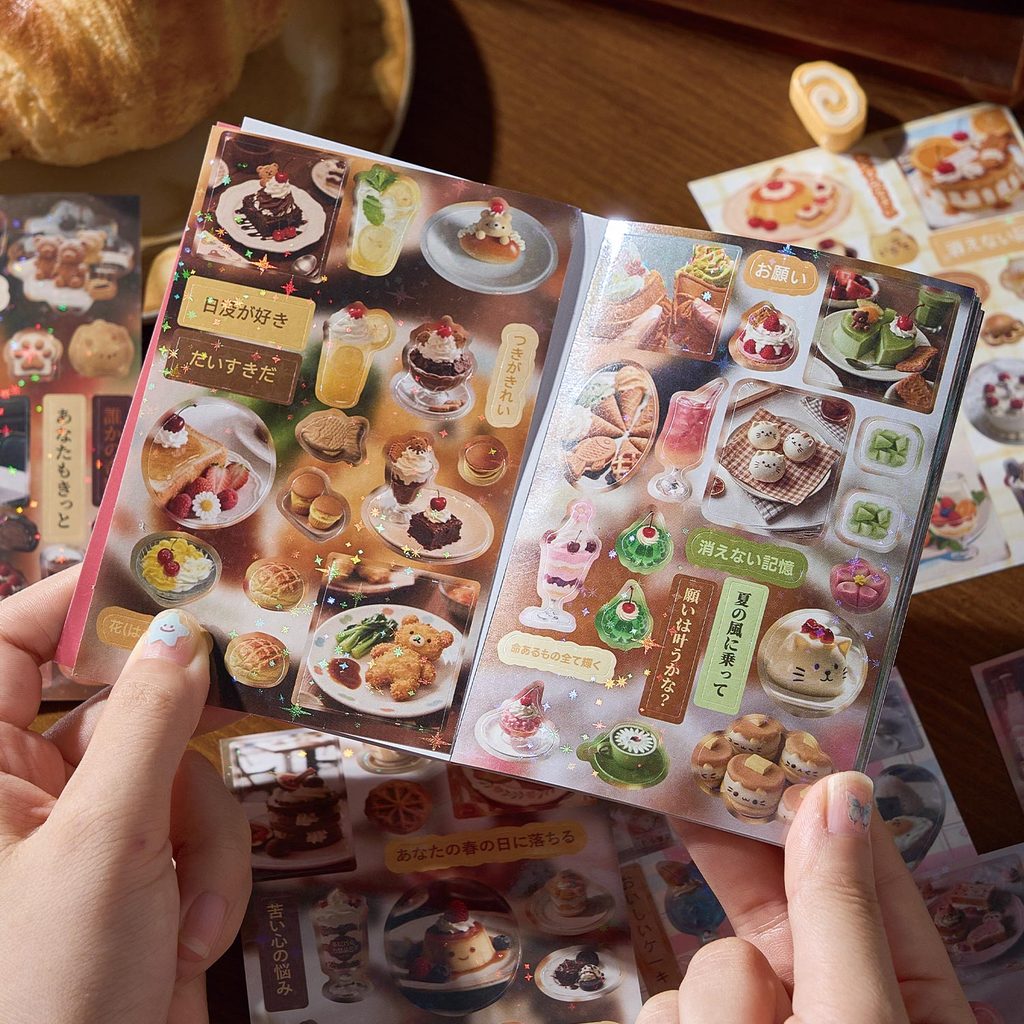 30sheets Kawaii Japanese Baking Dessert Food e Cutting Sticker Book Y ary Scrapbook Aesthetic Statio