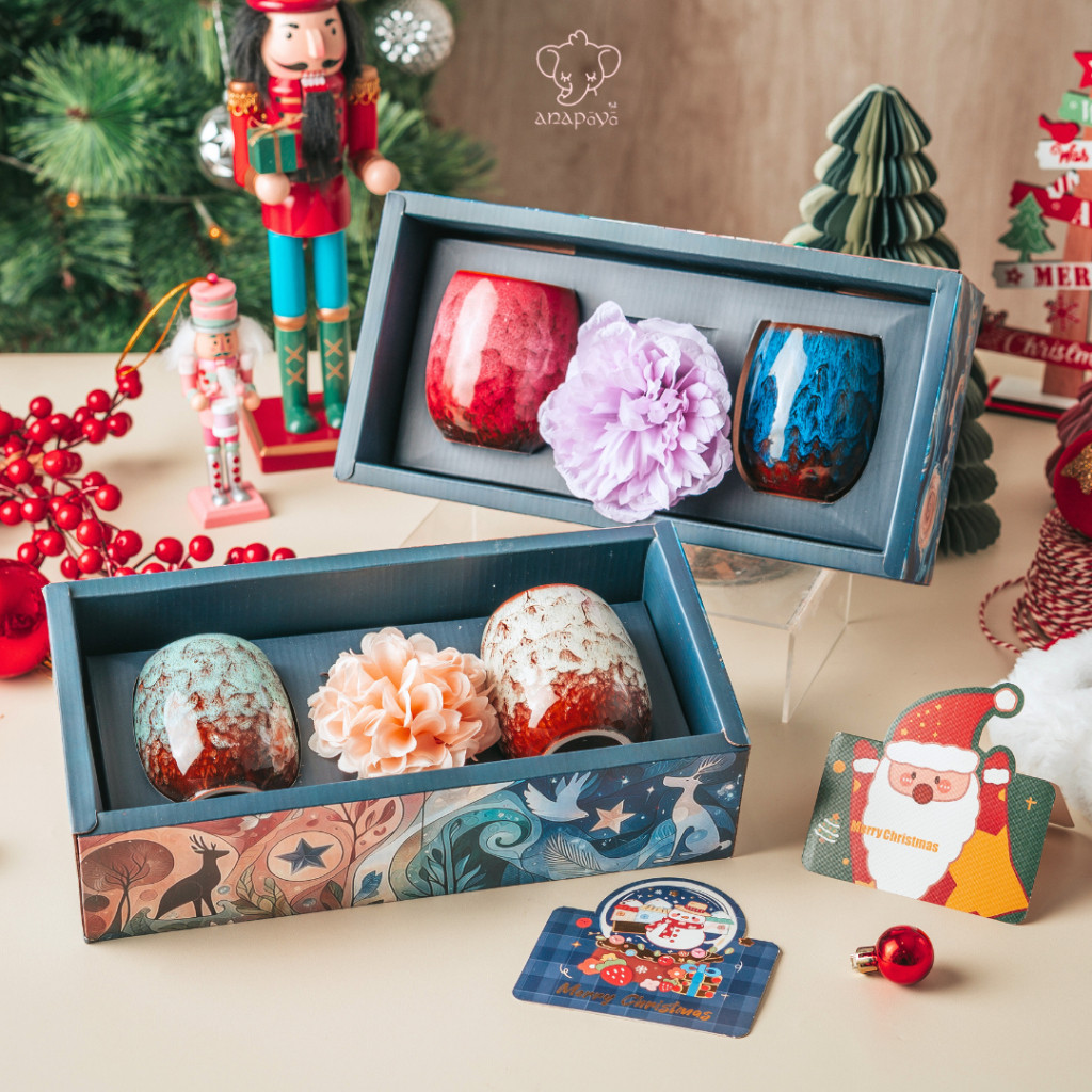 TERLARIS Anapaya - Ocha Gelas Keramik, Wedding Souvenir, Hadiah Ulang Tahun, Gelas Matcha