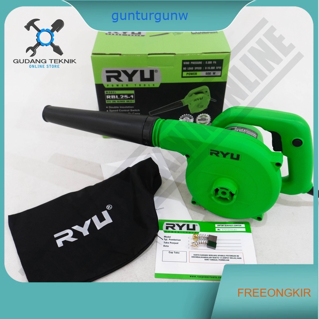 Mesin Hand Blower Ryu RBL25-1 / Mesin Blower Tangan Blower Angin  Ryu RBL 25-1 Electric Blower