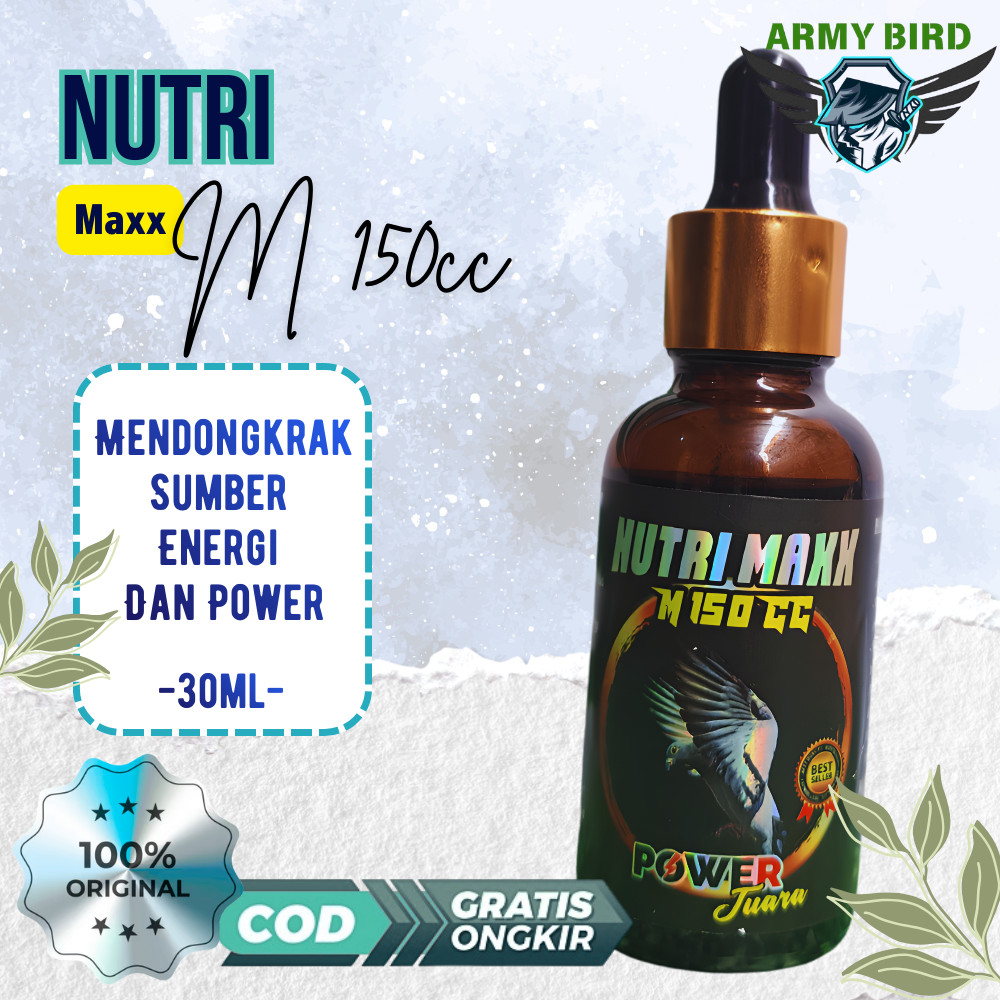 Nutrimaxx Merpati M 150 Cc Vitamin Merpati Juara suplemen merpati khusus kolong