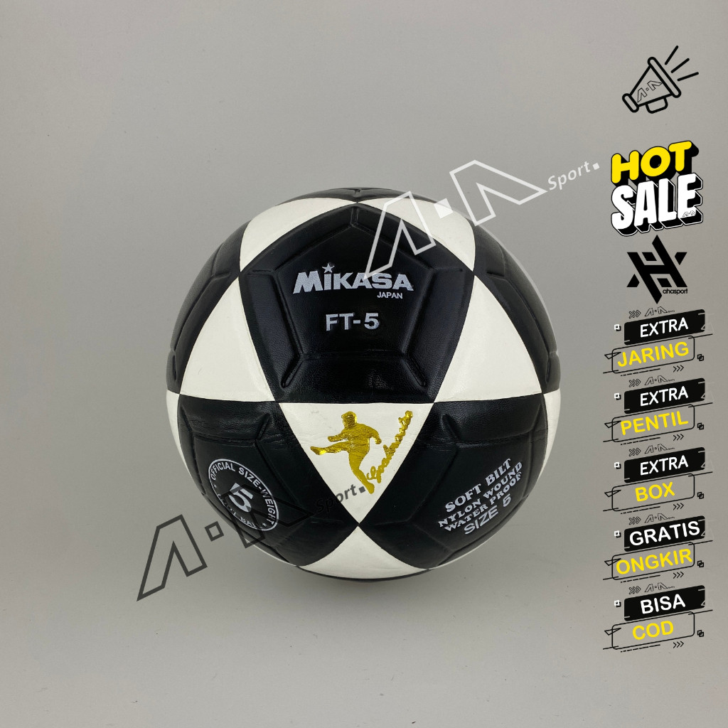MIKASA Bola sepak ORIGINAL MIKASA FT5 bola sepak kaki size 5 original