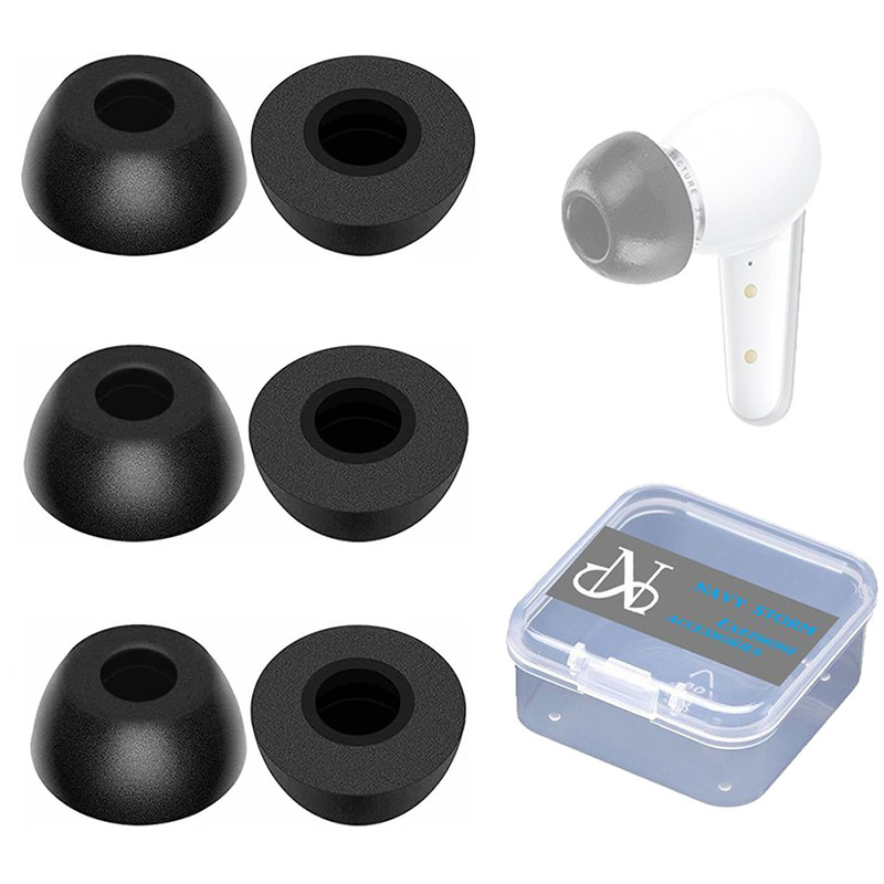 3 Pairs Memory Foam Eartips for Anker Soundcore Liberty 4 Wireless Earphone Ear Tips Earbuds Rebound