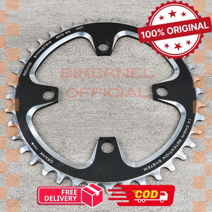 Strummer CNC Aluminium Alloy Narrow-Wide Chainring BCD-96 Symmetric Round / Simetris Bulat - 40T -bi