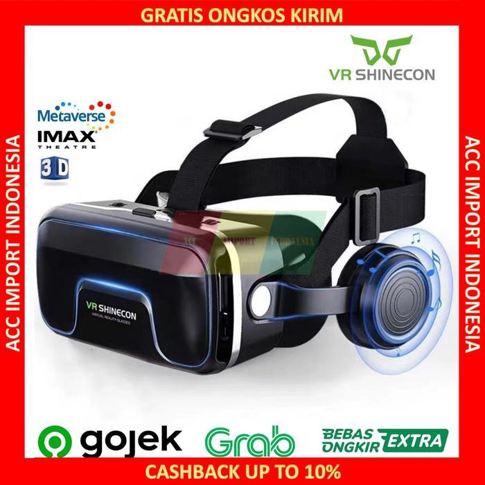 Shinecon 10.0 VR Virtual Reality With Headphone Kacamata 3D Glasses - Shinecon 10.0