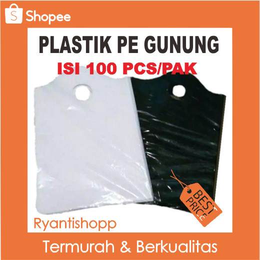 (ecer) kantong plastik PE Gunung 25x38 cm shoping bag