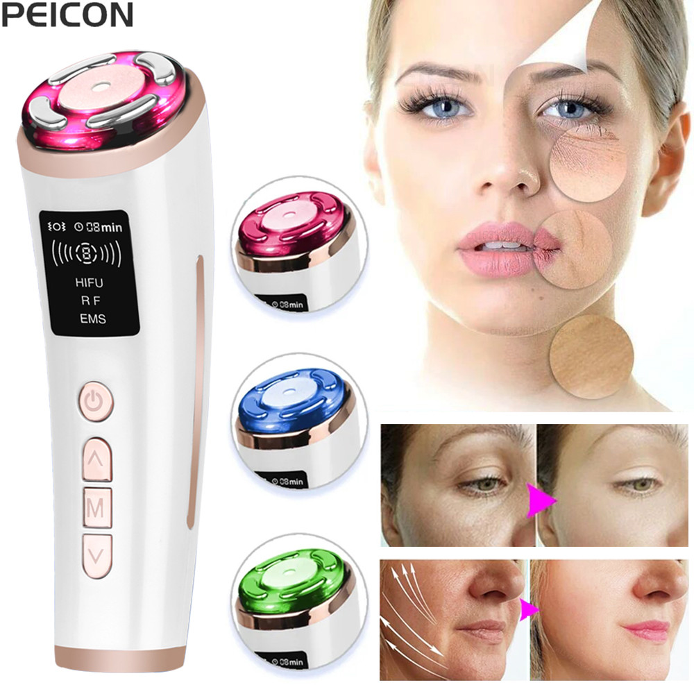 Hifu Face Lifting Machine Anti-aging Facial Massager EMS Facial Microcurrent Face Massager Skin Reju