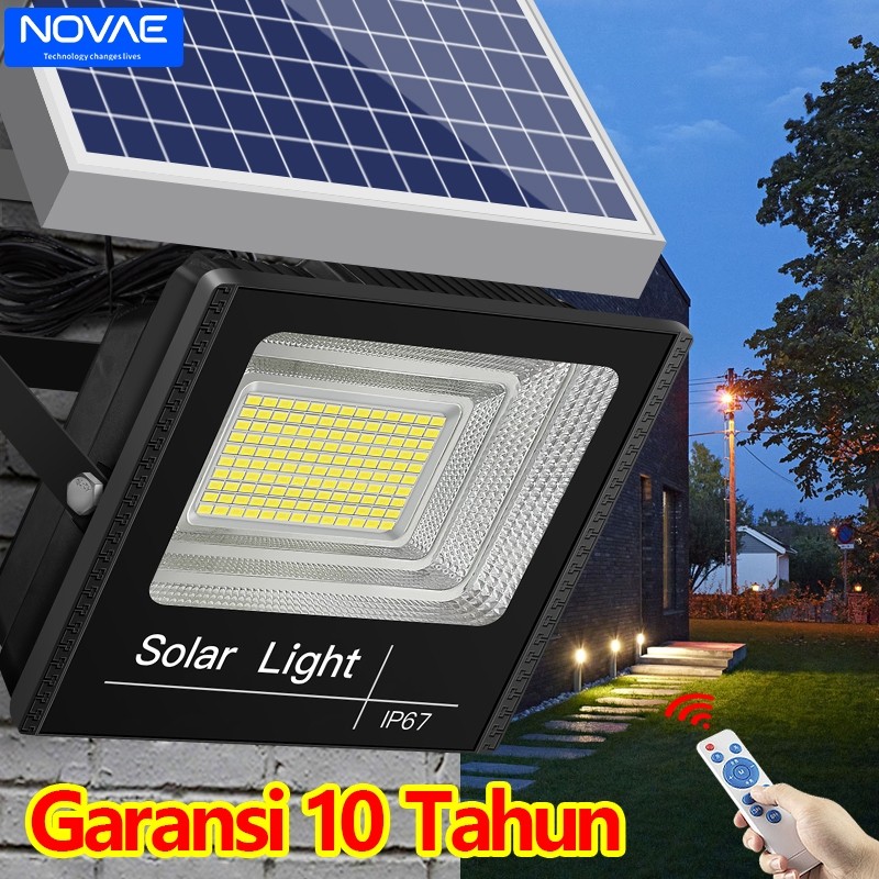 COD | NOVAE Lampu Tenaga Surya 10000W Outdoor Lampu Taman Tenaga Surya Lampu Jalan Tenaga Surya Lamp