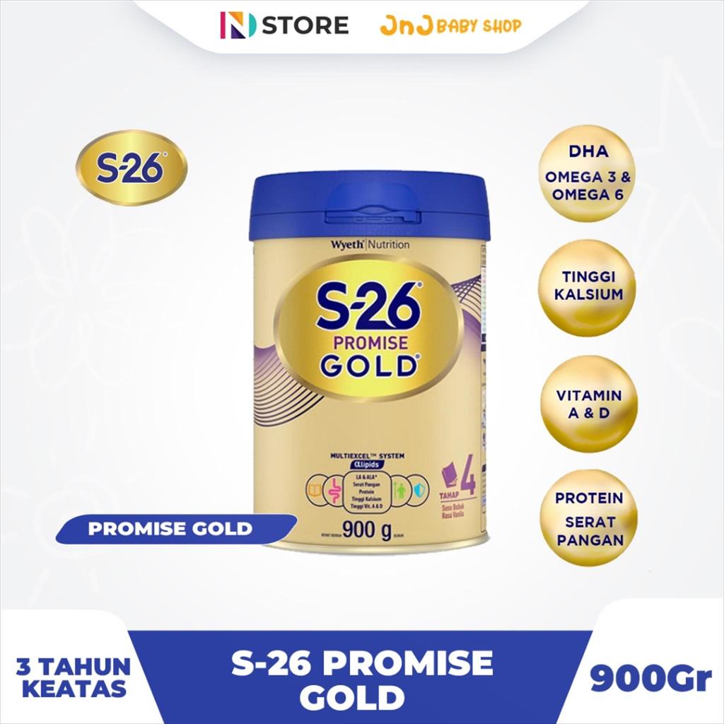 S-26 Promise Gold Tahap 4 Kemasan 900Gr Susu Pertumbuhan 3-12 tahun Tahun/S26 Promise Gold Tahap 4
