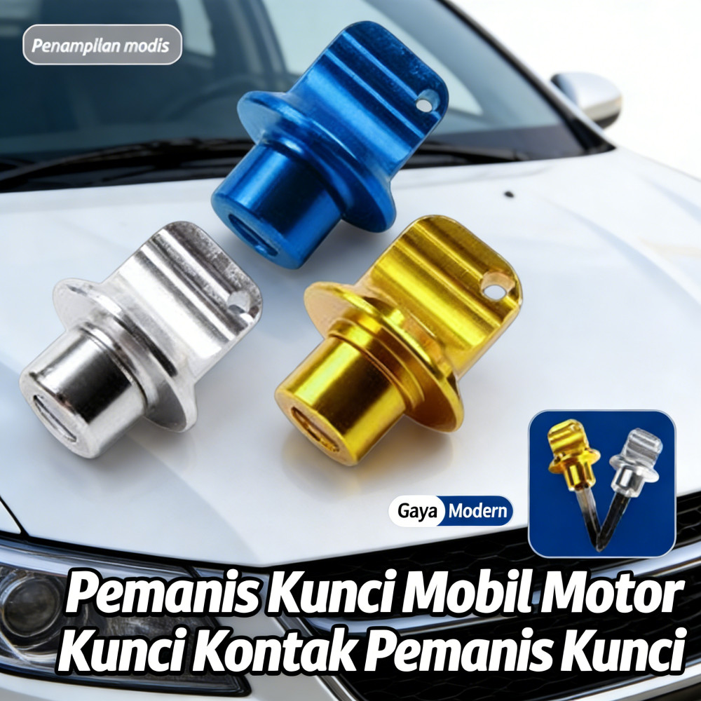 Pemanis Kunci Kontak Mobil Motor Cover Kunci Kontak Universal