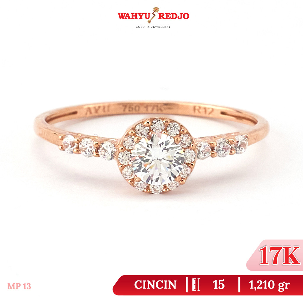 Cincin Emas Kadar 17K Wahyu Redjo CC-17K-31049041-PMR