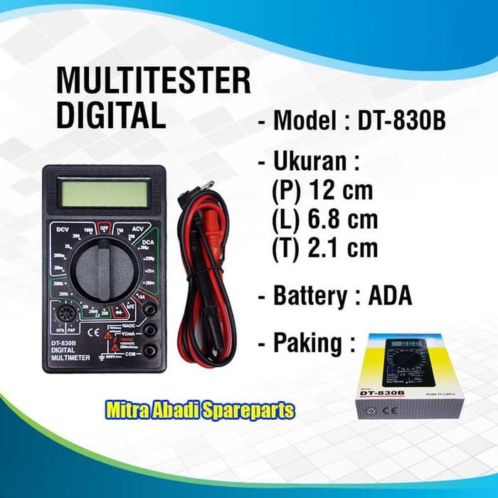 Multimeter/Multitester Digital DT830B DT-830B