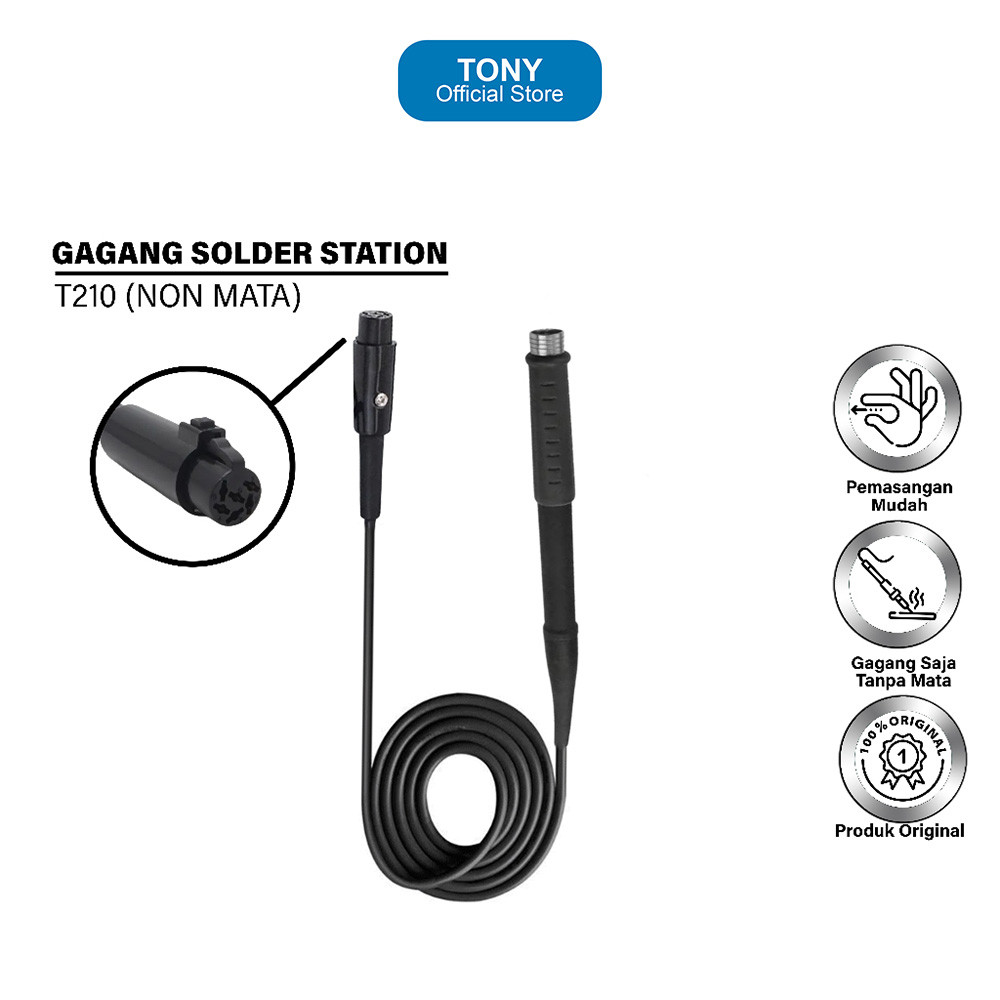 Gagang Solder OSS TEAM T210 - Replacement Handle Without Tip Original - OSS T210