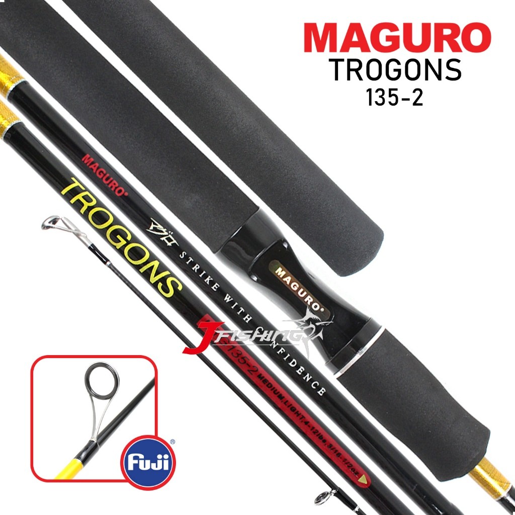 Joran MAGURO TROGON | 135 150 165 180 | Fuji | Medium Light | Kolam | Freshwater | Spinning . JF