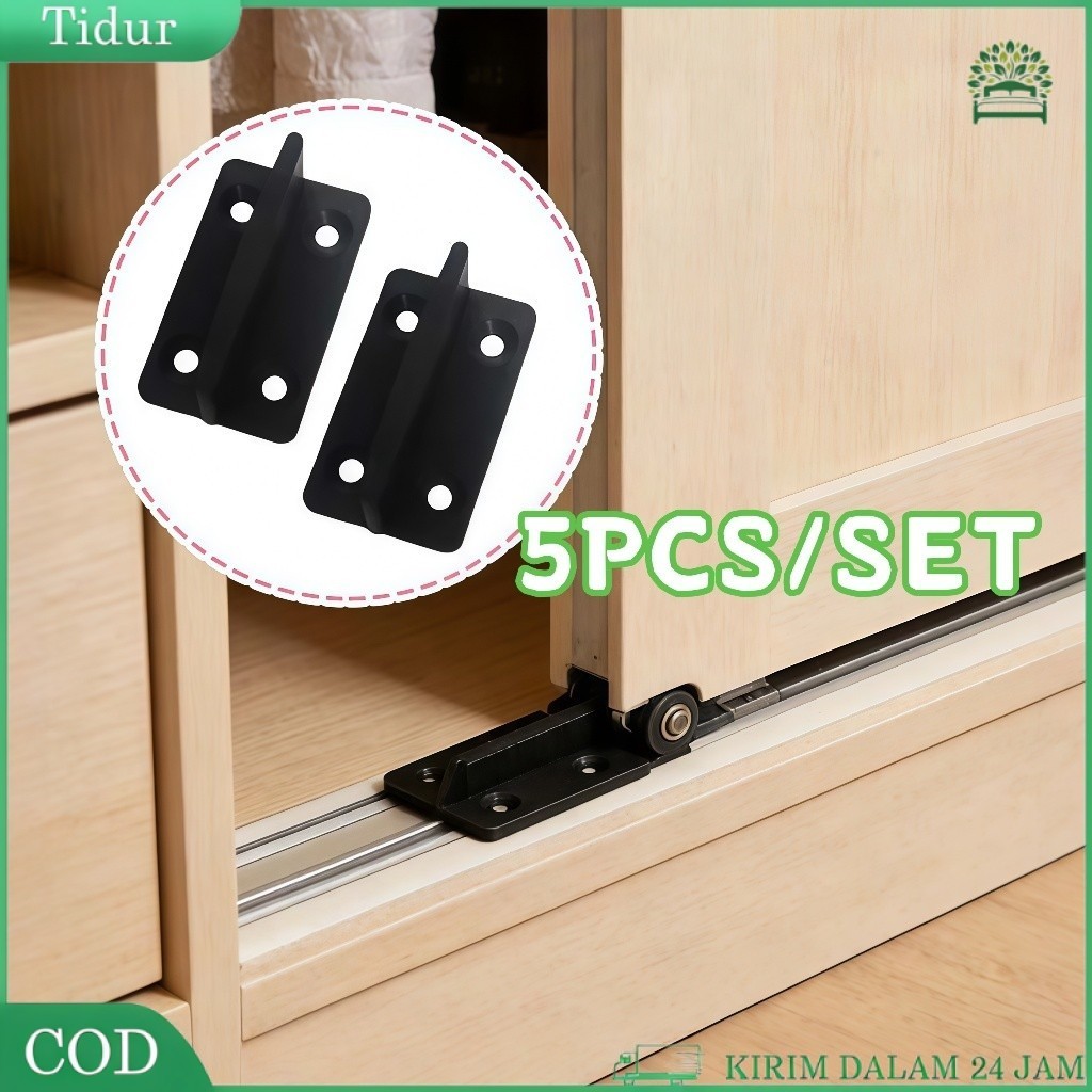 Isi 5pcs Penahan Pintu Sliding Door Guide Penahan Bawah Pintu Geser Sliding Guide Bawah Pintu Slidin