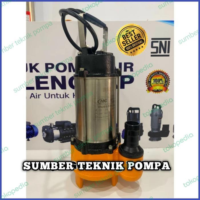 Pompa Celup Air Kotor Nasional 180Watt Submersible Pump Kuras Banjir