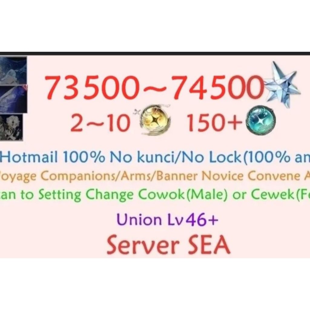 Akun Wuthering Waves Starter Reroll 3