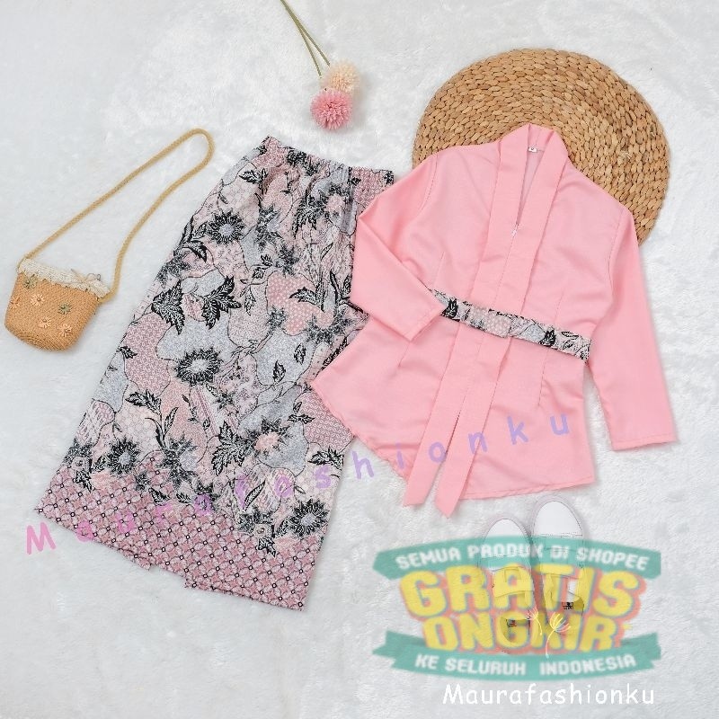 SET KEBAYA KATUN FLOY KARTINI ANAK HARASTA / KEBAYA KATUN FLOY ANAK / KEBAYA ANAK KATUN / KEBAYA MOD