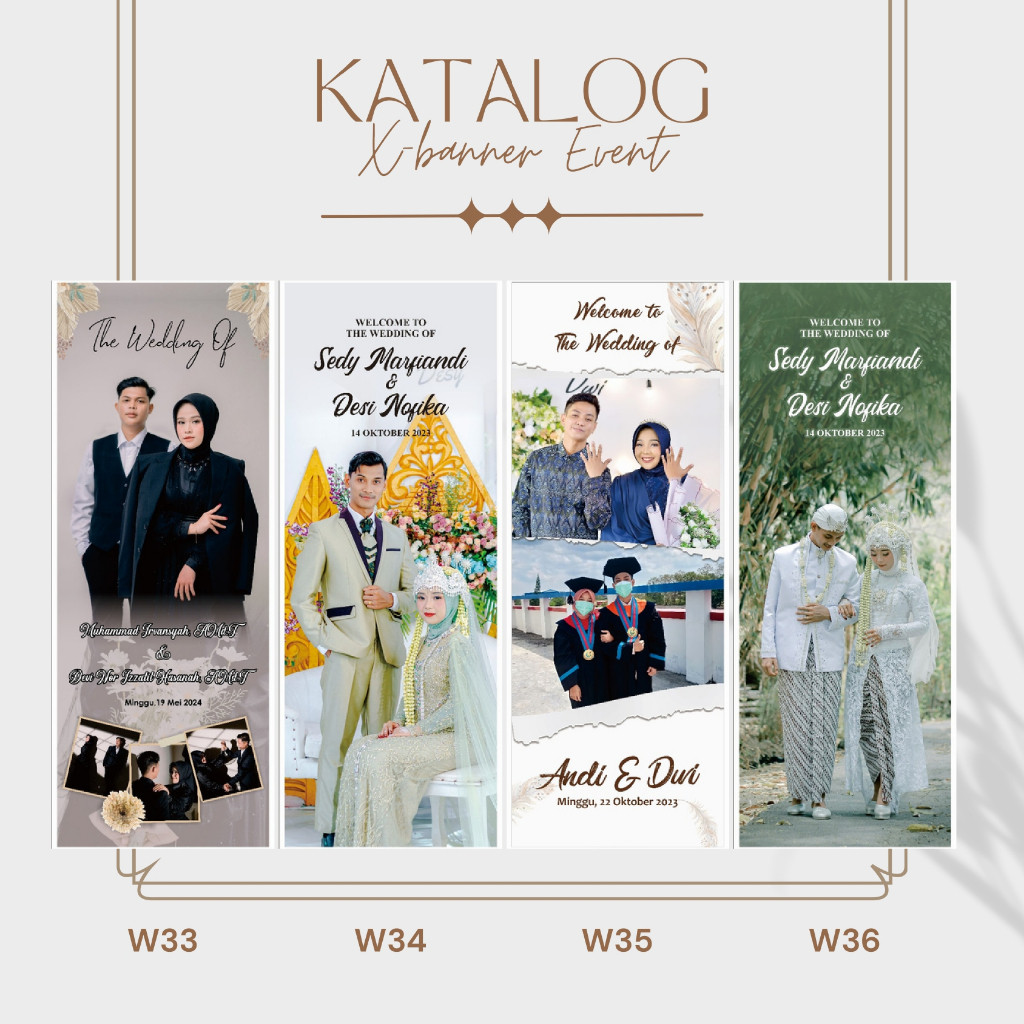 Promo Murah X BANNER + TIANG ACARA WEDDING PROKES ENGAGEMENT Terlaris
