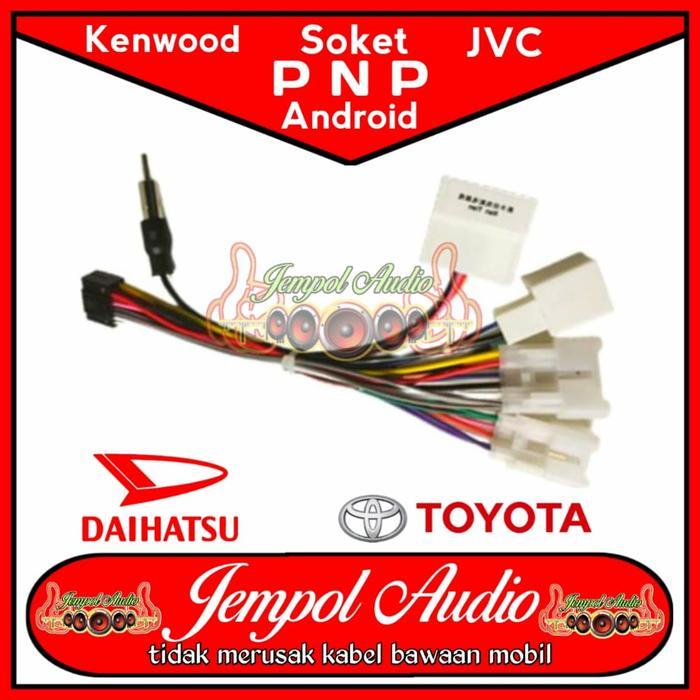 Auto Power Global kabel Soket PNP Head Unit Android Toyota/Daihatsu