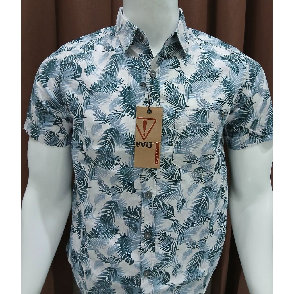 Diskon Akhir Bulan KEMEJA WATCHOUT CASUAL PRINTING LENGAN PENDEK REGULAR FITT ORIGINAL