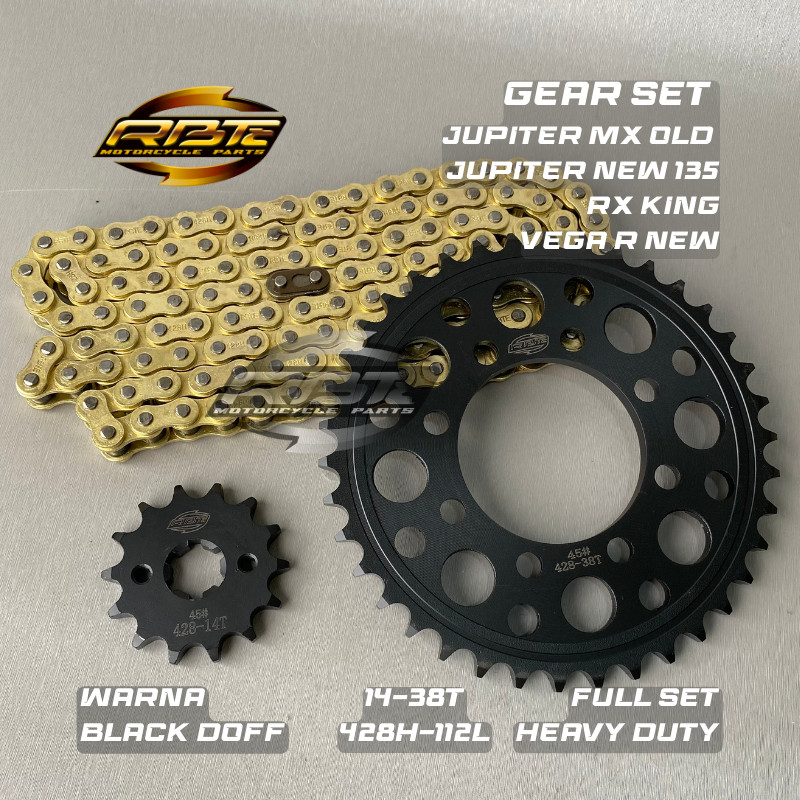 KATLENSHOP GEAR GIR SET GIR PAKET JUPITER MX NEW 135 14T 38T 42T