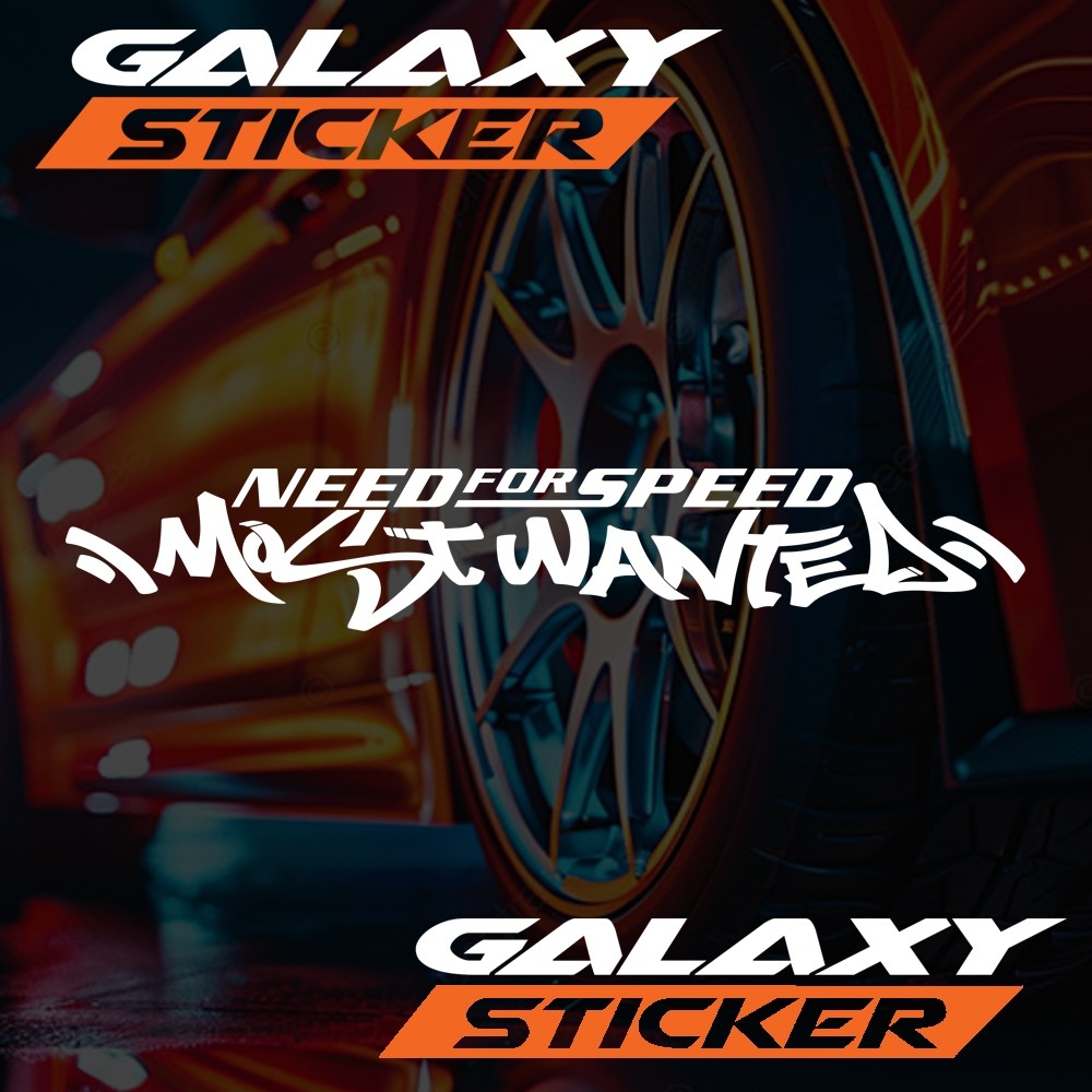 cutting sticker variasi motor mobil need for speed most wanted.stiker kaca mobil nfs most wanted