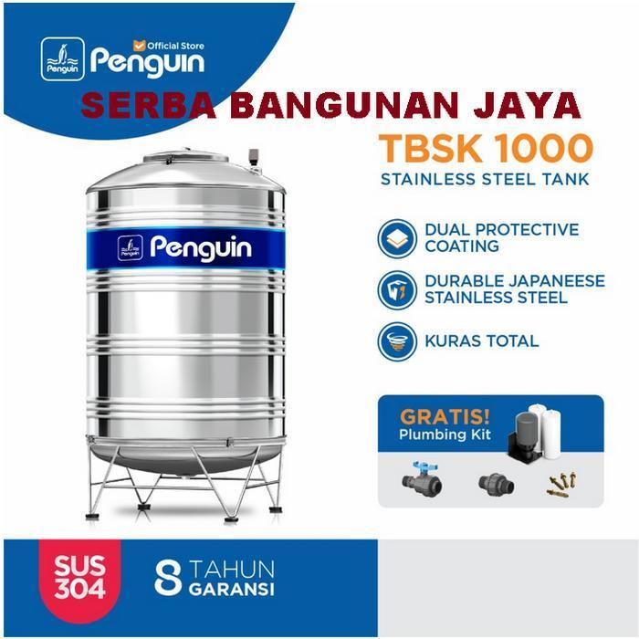 PENGUIN TBSK 1000 Ltr STAINLESS STEEL WATER TANK / TOREN TANGKI AIR