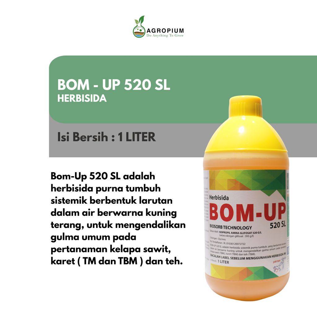 Herbisida Sistemik BOM-UP 520 SL 1 Liter