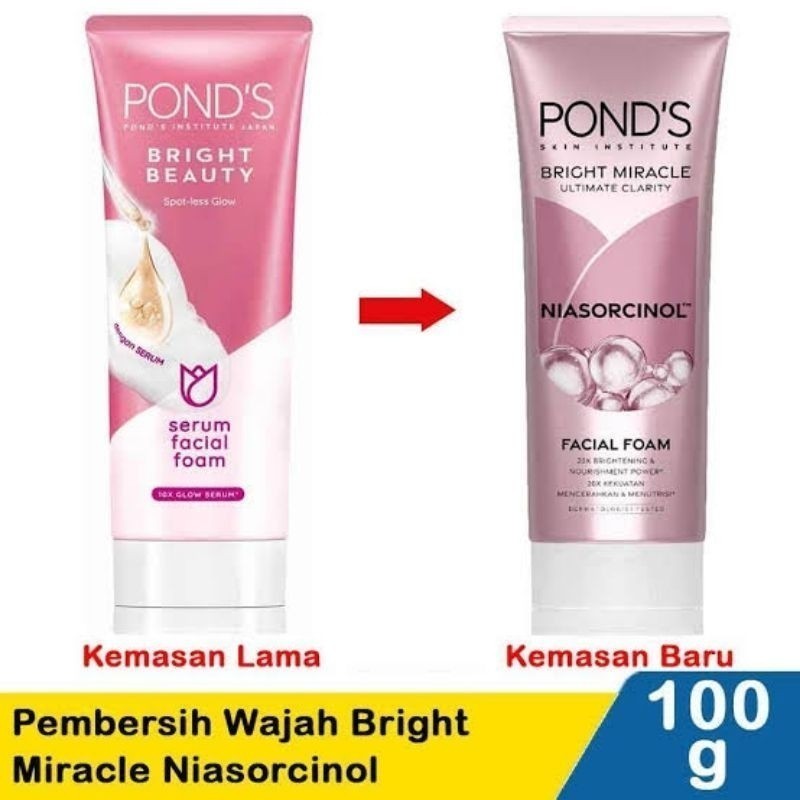 Ponds Facial Foam 100gr Sabun Pembersih Wajah -Getch Farma Shop ORIGINAL-BPOM (Sari Kosmetik)