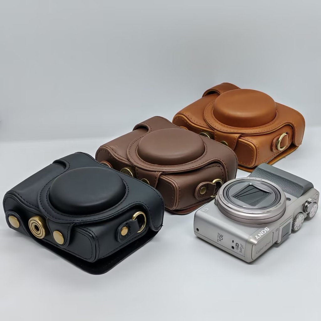 Leather camera case bag Grip Strap For Sony DSC-HX50 HX60