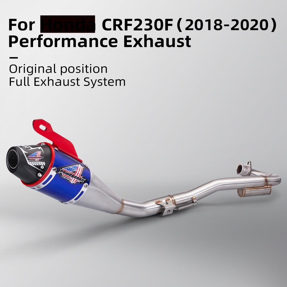 Motocross CRF150 CRF230 2018-2020 Complete Exhaust Muffler Pipes rt Bike Exhaust Pipe Full System Fo