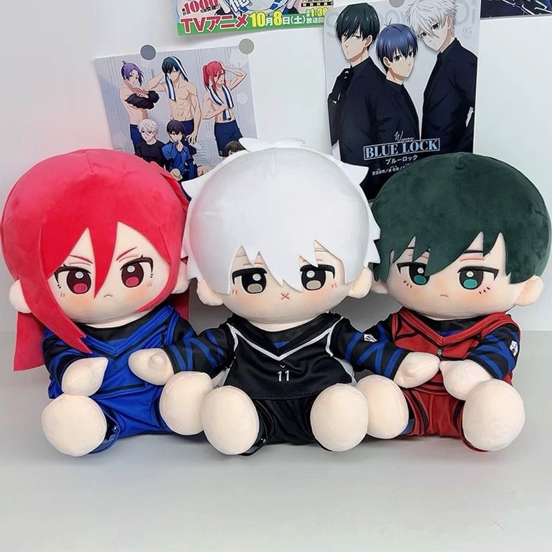 40cm Anime Blue Lock Plush Nagi Seishiro igiri Hyoma Gagamaru Gin Plushie Figure Soft Stuffed Pillow