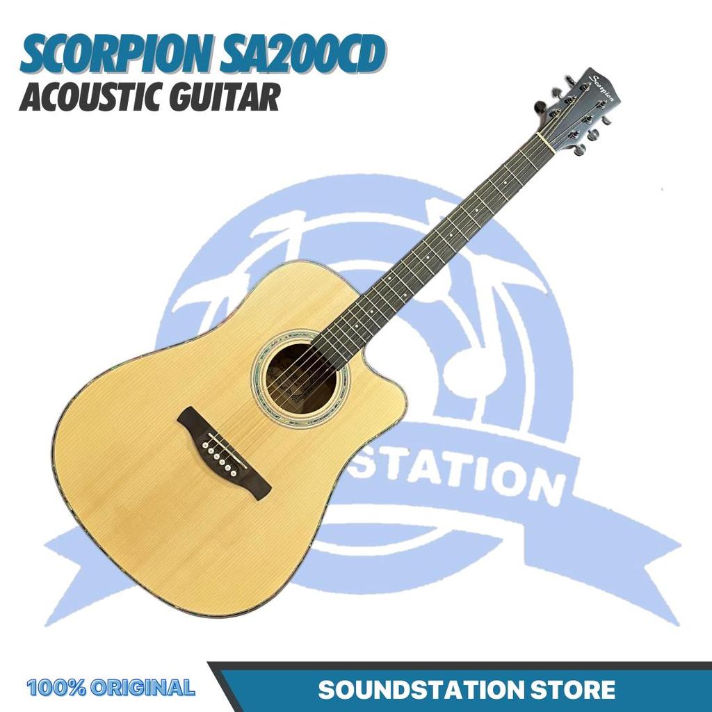 Scorpion SA200CD Acoustic Guitar - Gitar Akustik SA 200 CD Original Asli