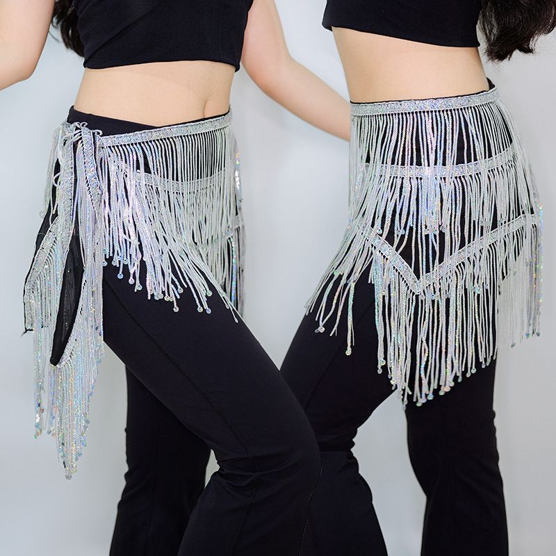 New Belly Dance Sequin Short Skirt Dance Performance Costume