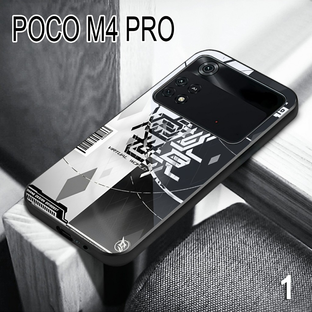 Case Poco M4 Pro (M99) Softcase Glass Kilau Poco M4 Pro Casing Hp Poco M4 Pro