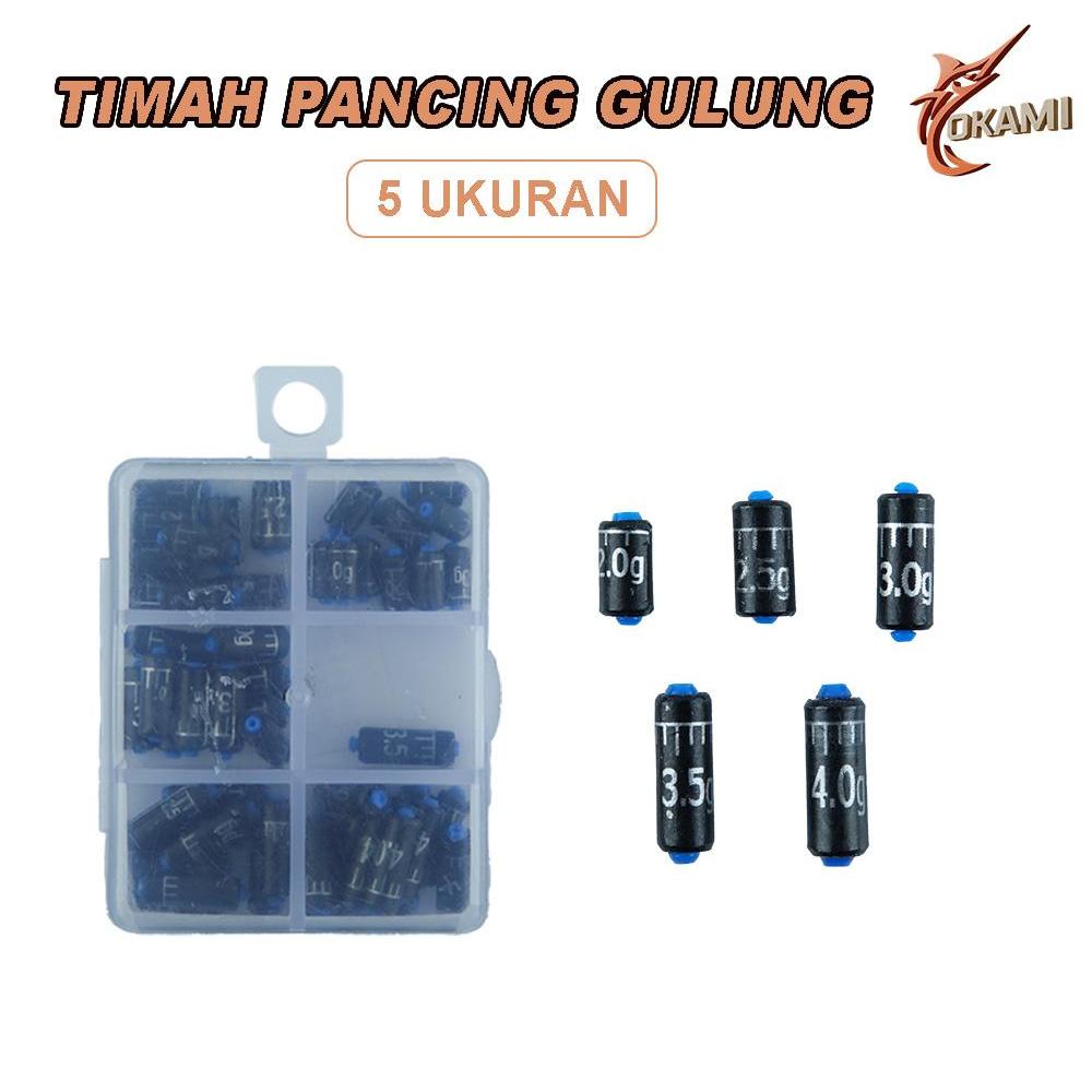 Timah Pancing Gulung 5 Size Set Lengkap Cocok Semua Teknik Mancing - PJQZTZ5304