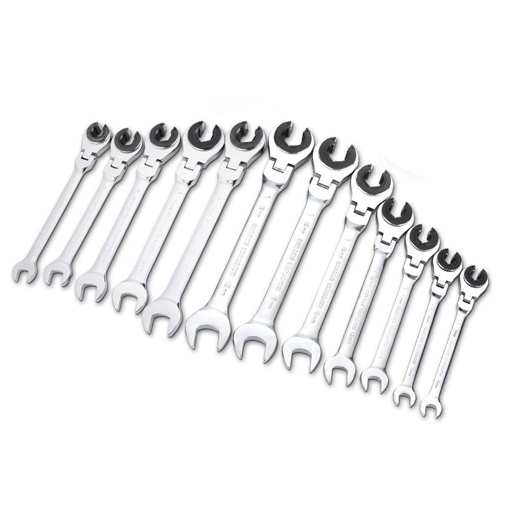 Tubing Ratchet Wrench with Open Flexible Head 8-30MM 72 Teeth For Car Repair Oil Combination Wrenche