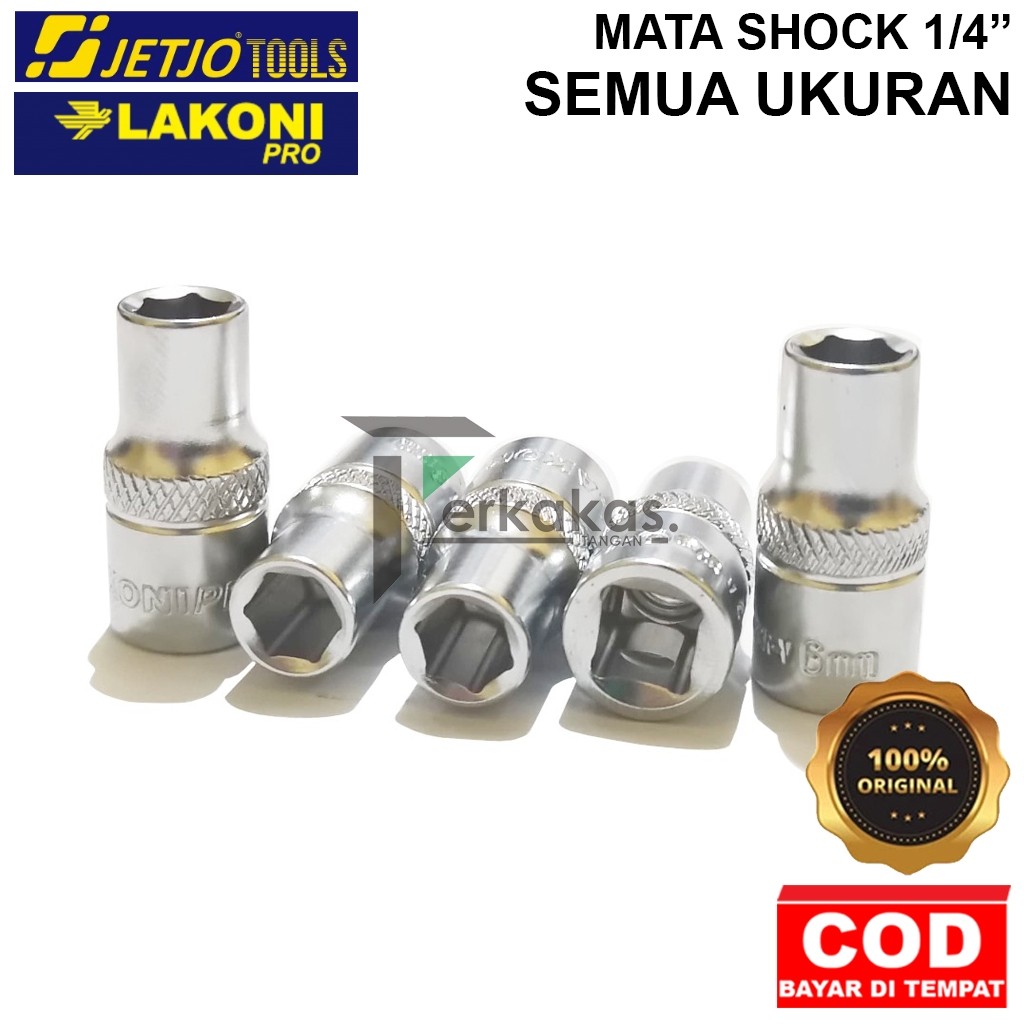 Mata Kunci Sok Socket 1/4 Inch 6 Point Lakoni Pro CRV Berkualitas Harga Murah Original Terbaik